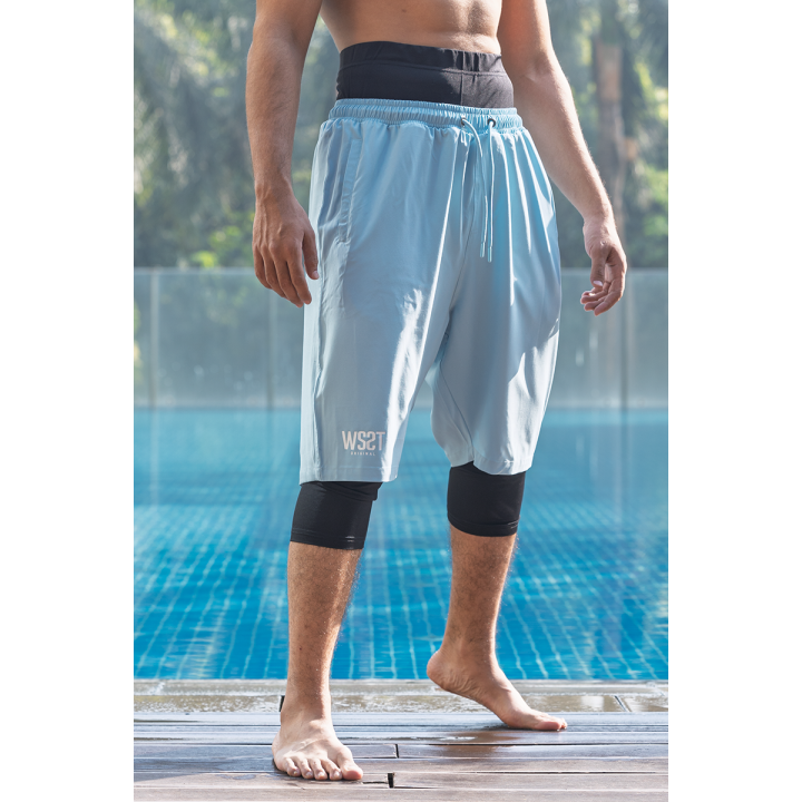 Sarouel short de bain - bleu - Wassat